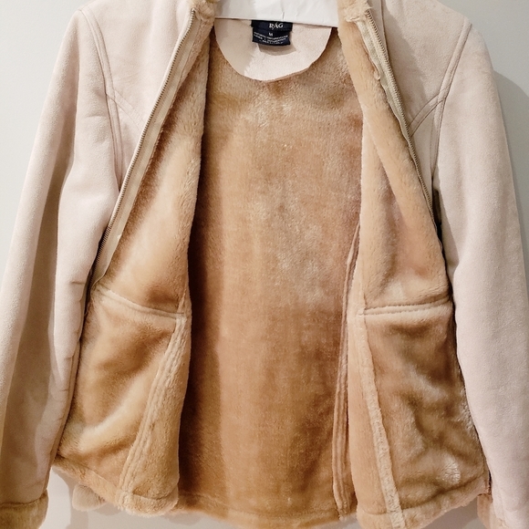 Womens RAG Faux Shearling Jacket - Picture 4 of 7